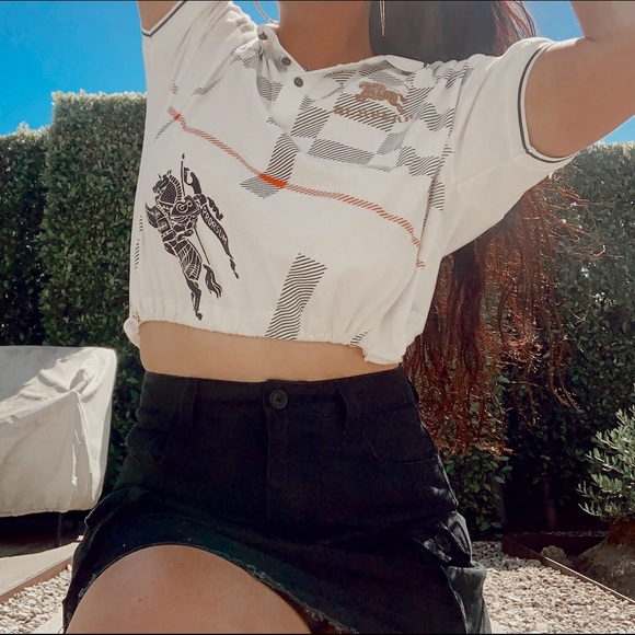 Burberry Tops - Cinched Burberry Cropped Top
